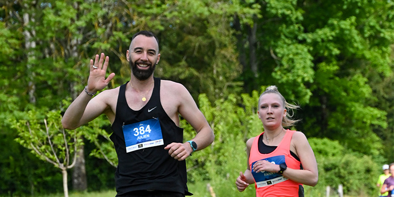 Coureurs sur le parcours 5 km – Foulées des Lumières 2026
